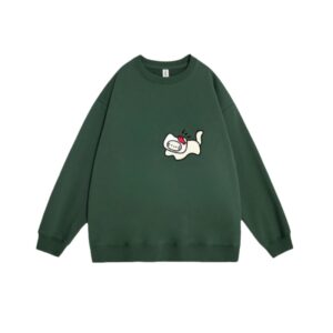 Cute Kitten Print Sweatshirt